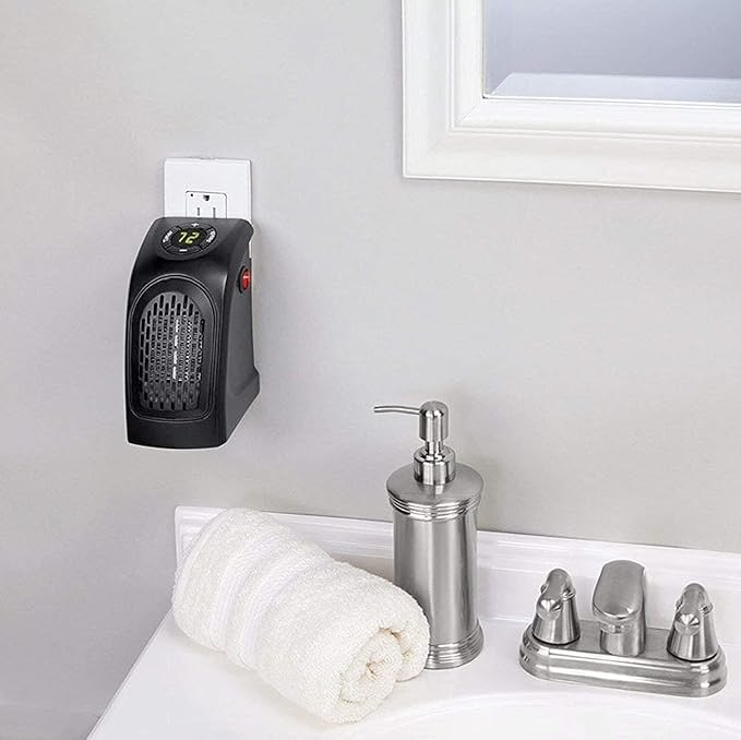 Compact Plug-In Room Heater Easy to Install in Any Wall Socket