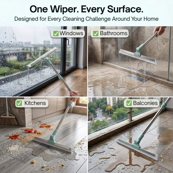 Multifunctional Silicone Floor Broom | 3-in-1 Cleaning Solution 🧹✨