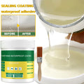 Transparent waterproof coating liquid for sealing cracks and preventing water leakage.