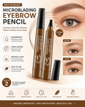 Waterproof Microblading Eyebrow Pencil (Pack of 2) | Natural Hair-Like Brows in Seconds