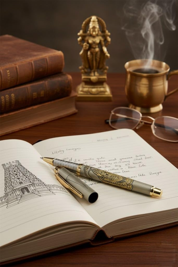 Tirupati Balaji Premium Engraved Rollerball Pen | Lord Venkateswara Gift