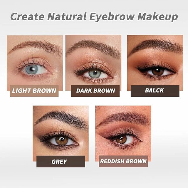 Waterproof Microblading Eyebrow Pencil (Pack of 2) | Natural Hair-Like Brows in Seconds