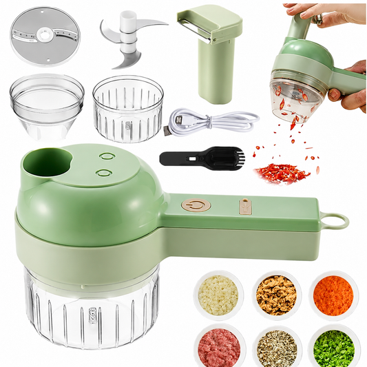 4 in 1 Portable Electric Vegetable Cutter Set